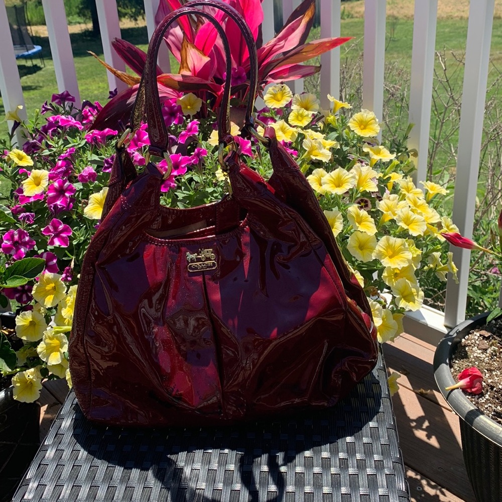 Sold! Coach Patent Leather Shoulder Bag